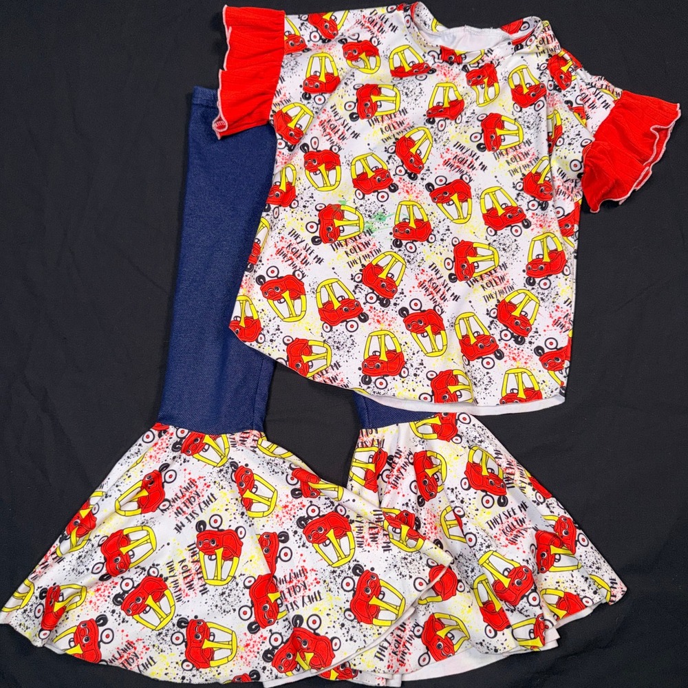 Little Tikes Red‎ Cozy Coup Design Top and Pant Outfit 4T